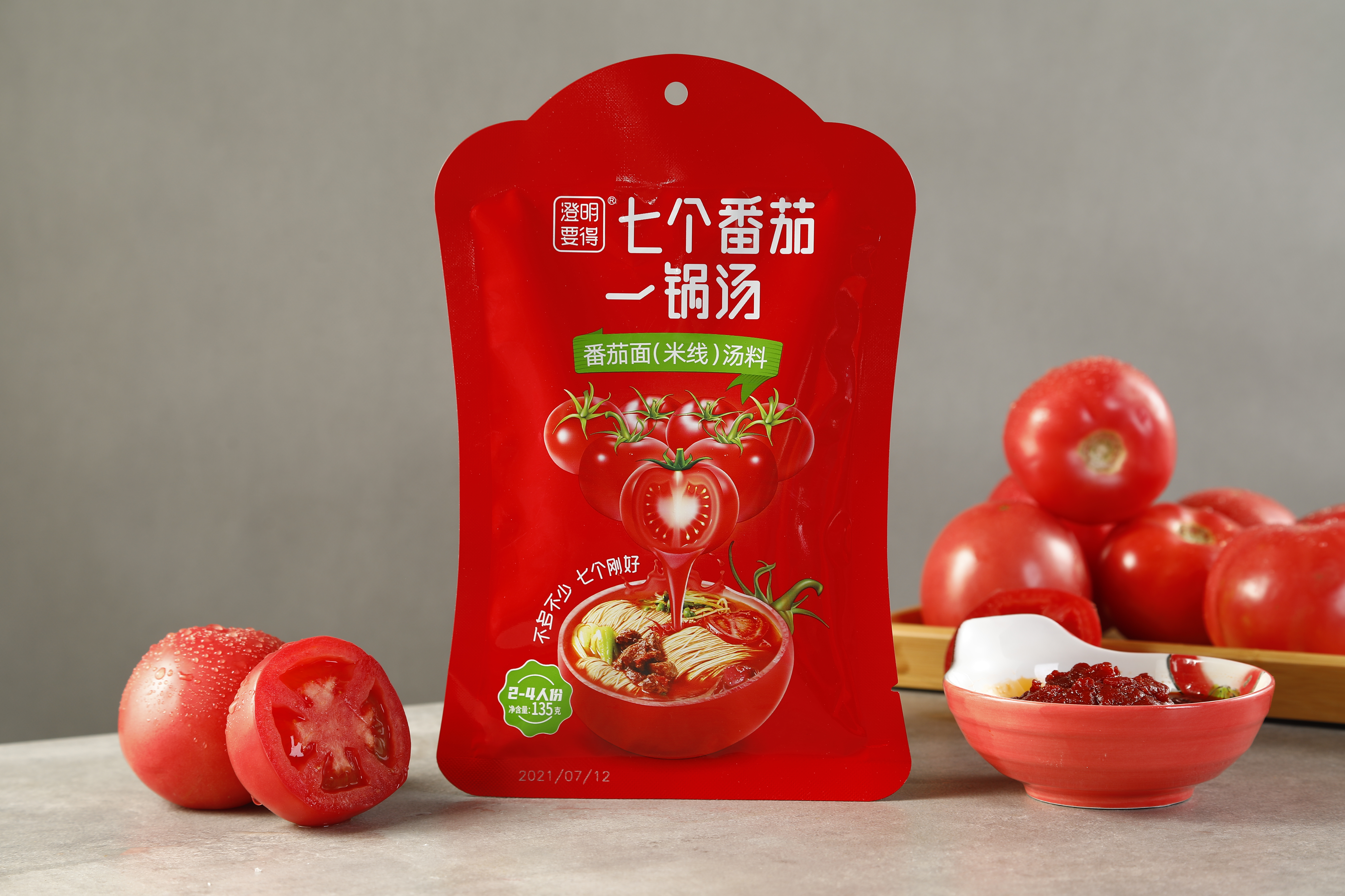 七个番茄一锅汤番茄面（米线）汤料135g